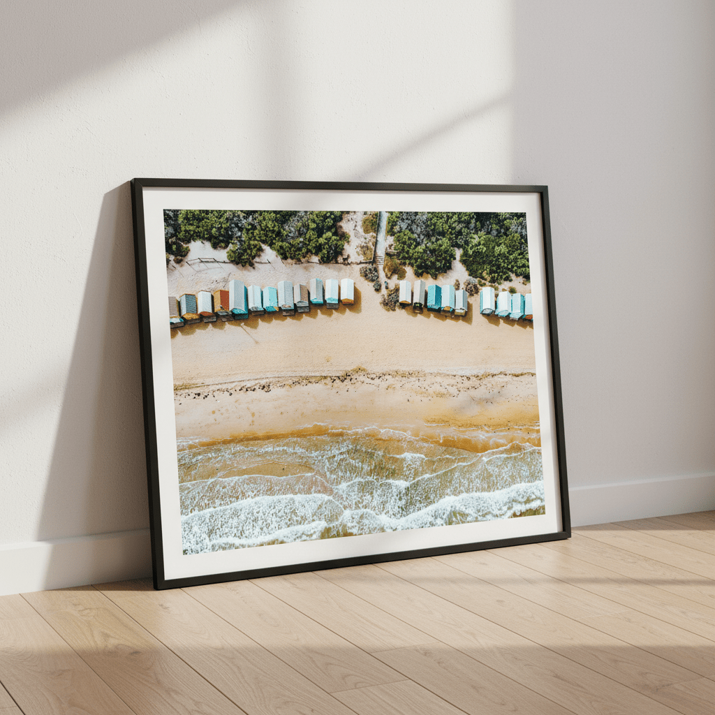 Brighton Boxes Aerial Photography Landscape wall-art-picture-poster