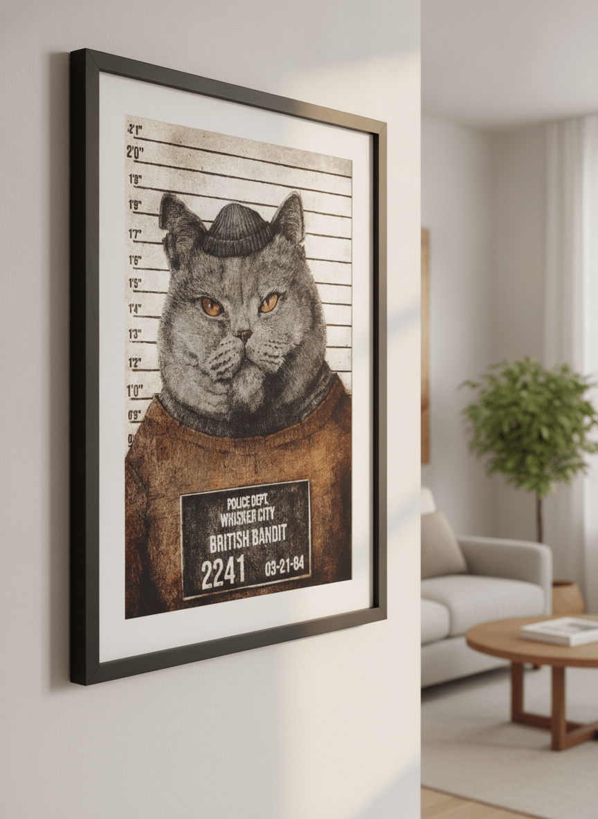 Modern wall art styled above a sofa in a neutral living room
