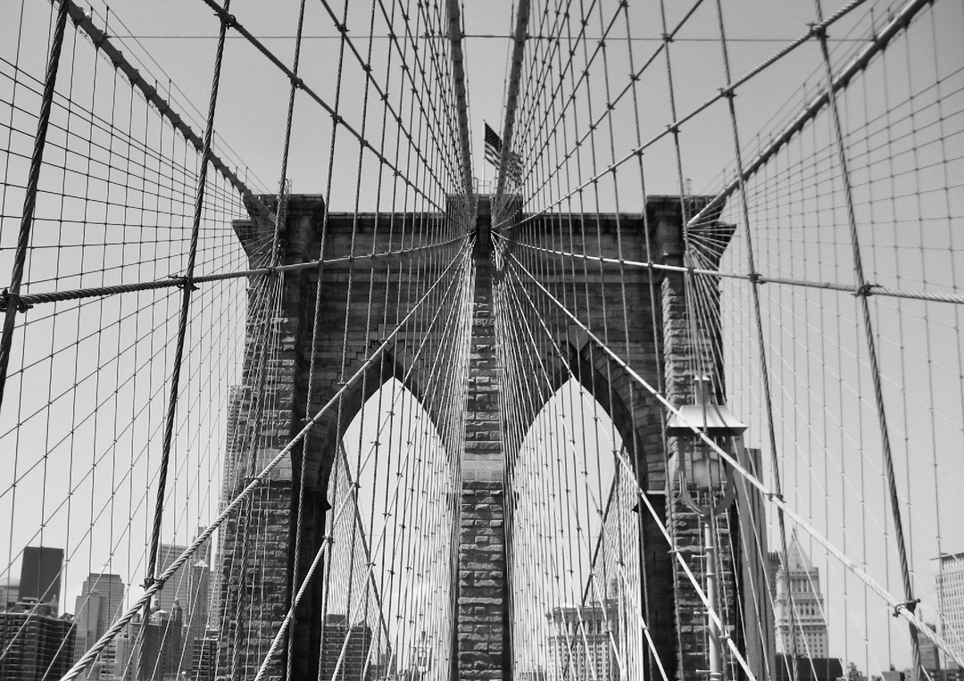 Brooklyn Bridge by Nicole Hunter Photographyt Black and White frame