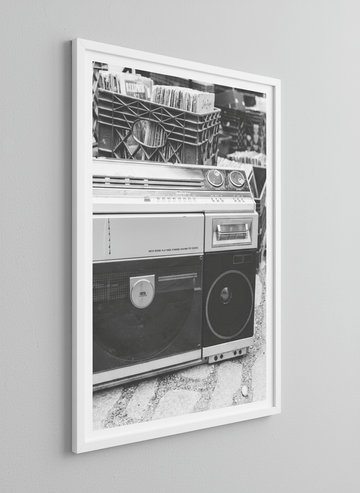 Contemporary wall art featured in a bright modern office workspace