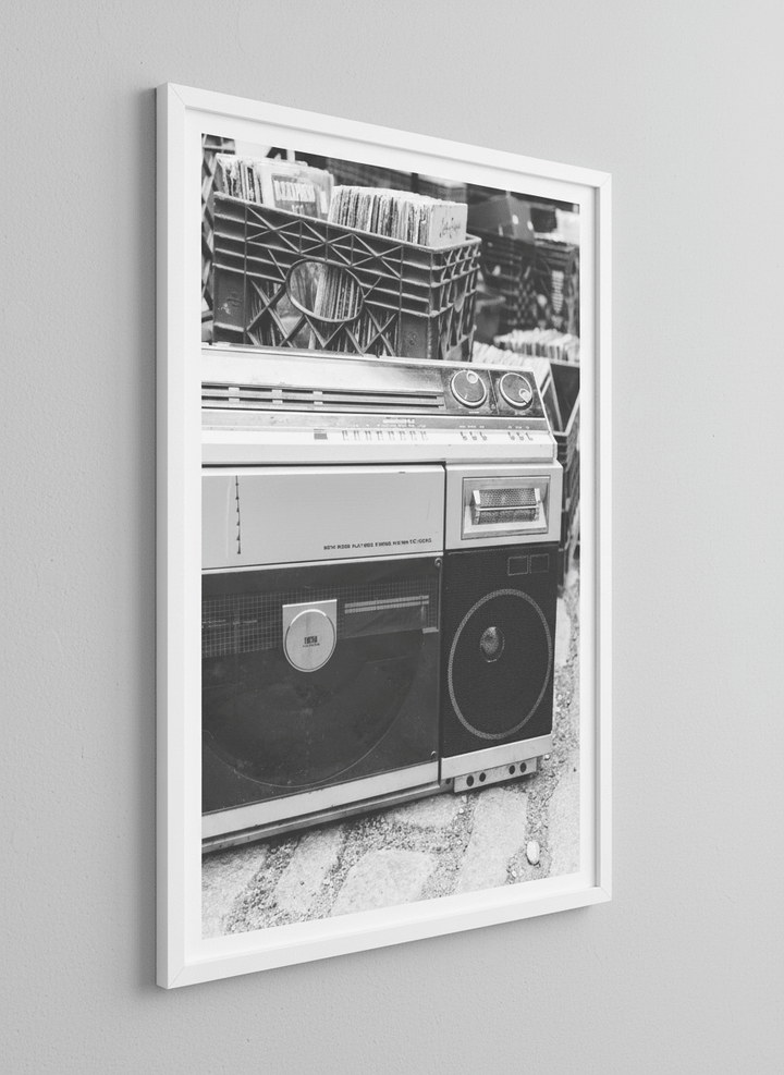 Contemporary wall art featured in a bright modern office workspace