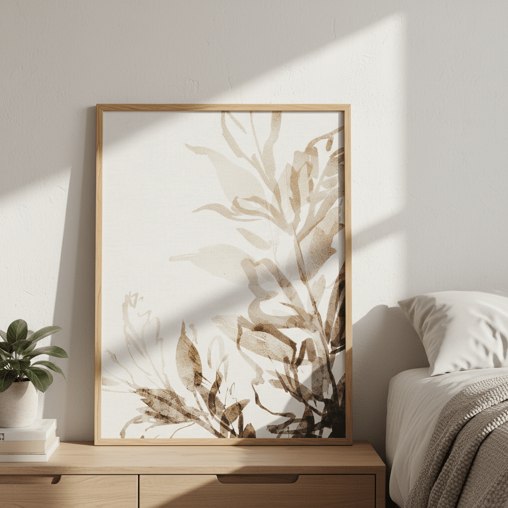 Brown Botanicals by Deer Muskeeter wall - art - picture - poster