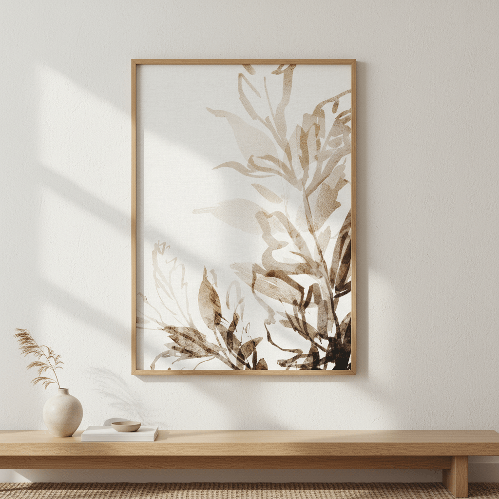 Brown Botanicals by Deer Muskeeter wall - art - picture - poster
