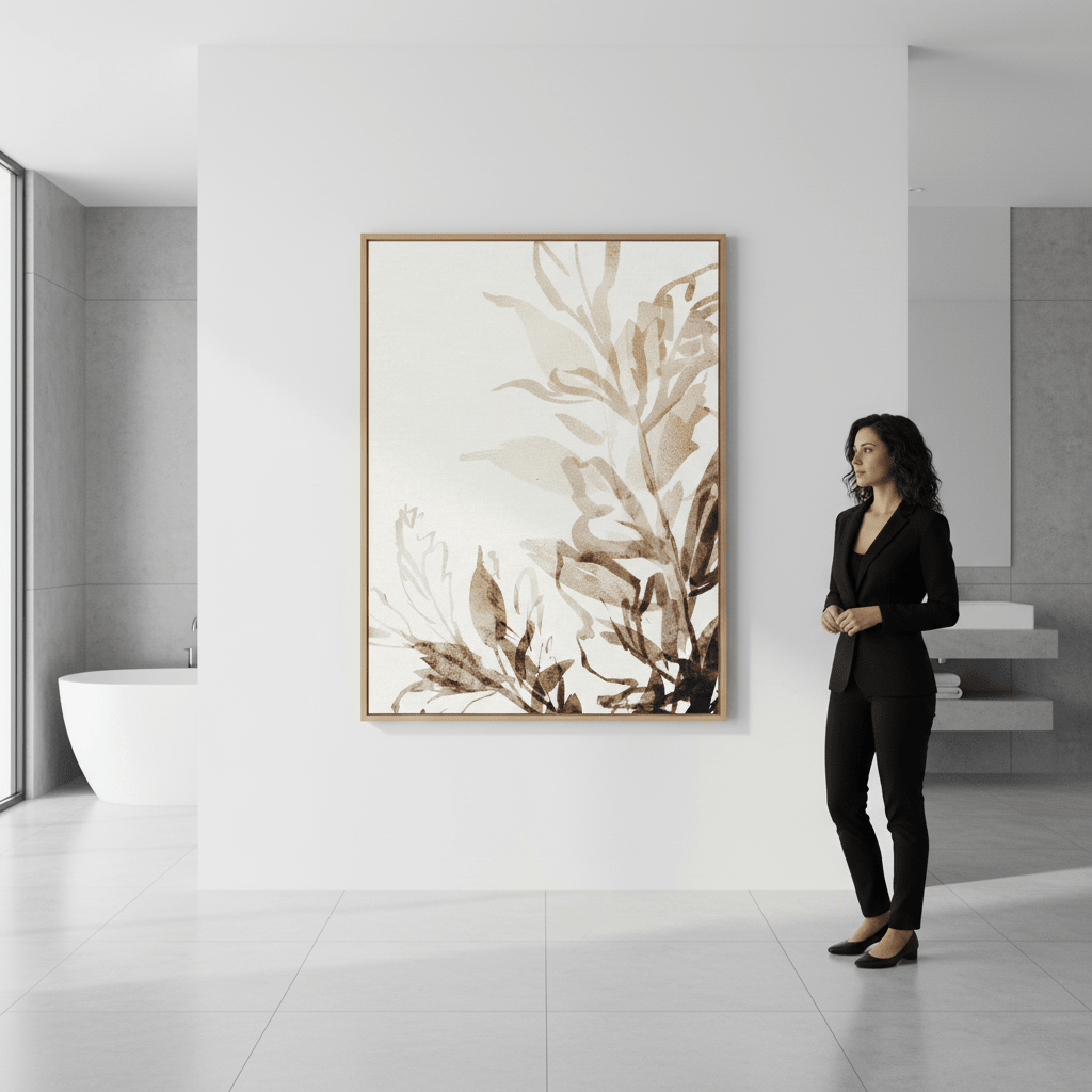 Brown Botanicals by Deer Muskeeter wall - art - picture - poster