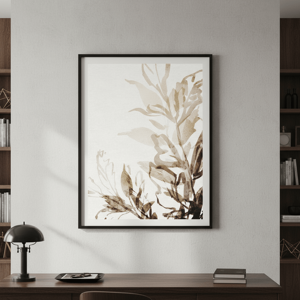 Brown Botanicals by Deer Muskeeter wall - art - picture - poster