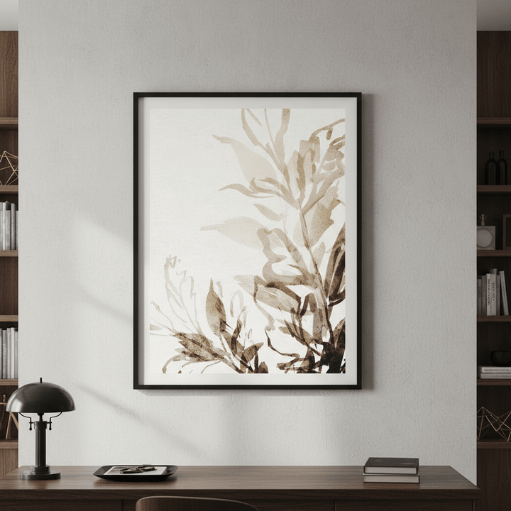 Brown Botanicals by Deer Muskeeter wall - art - picture - poster