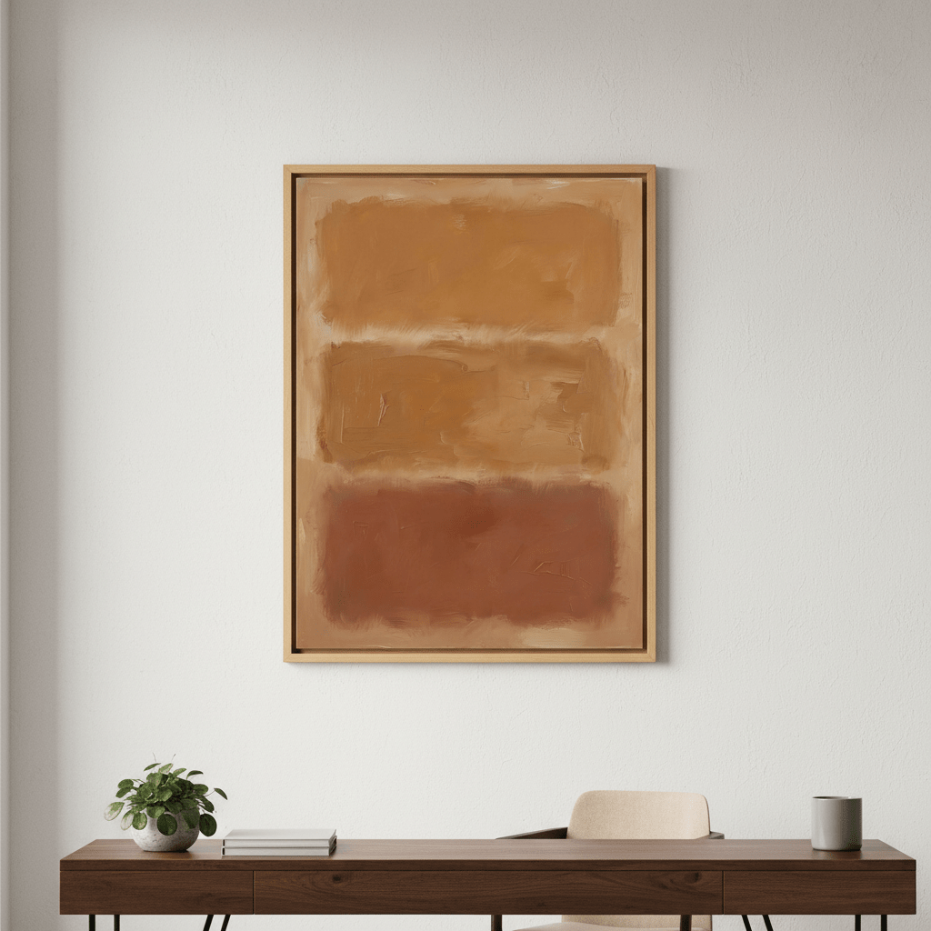 Brown Layers Mark Rothko Inspired Art wall - art - picture - poster