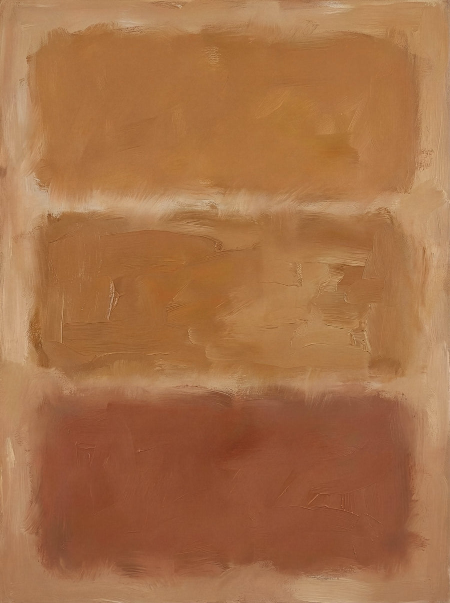 Brown Layers Mark Rothko Inspired Art