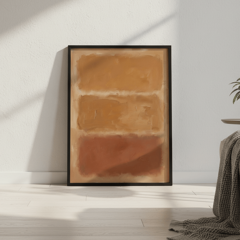 Brown Layers Mark Rothko Inspired Art wall - art - picture - poster