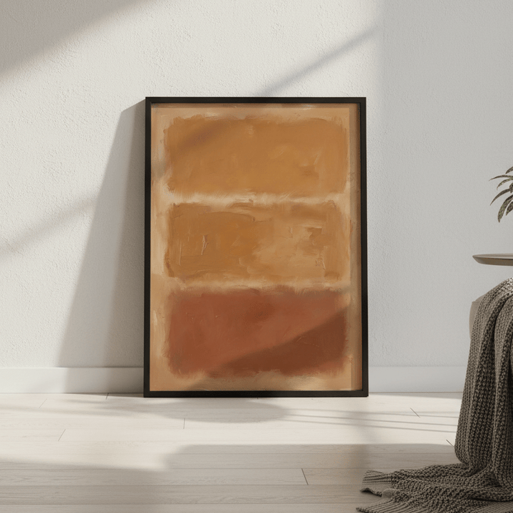 Brown Layers Mark Rothko Inspired Art wall - art - picture - poster