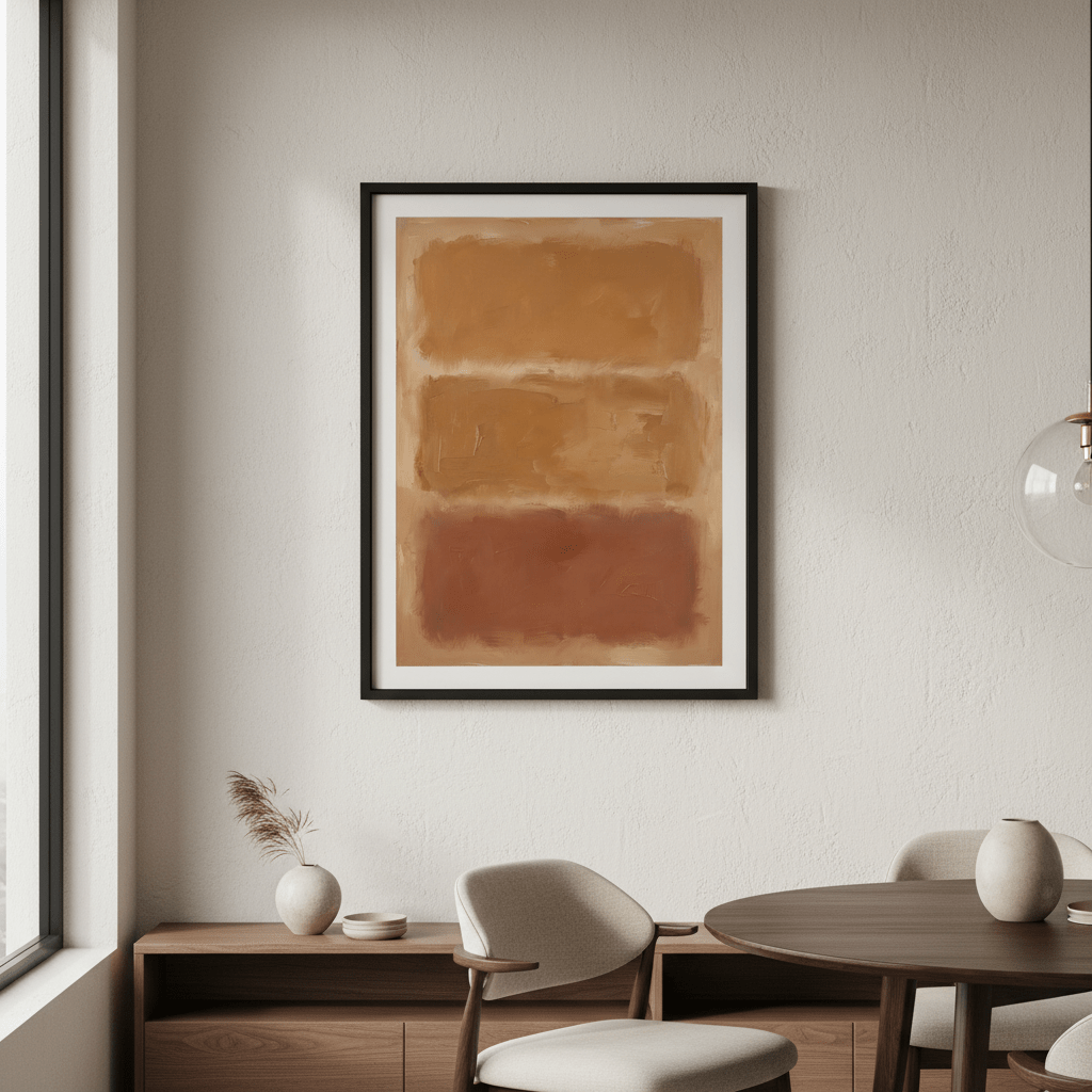Brown Layers Mark Rothko Inspired Art wall - art - picture - poster