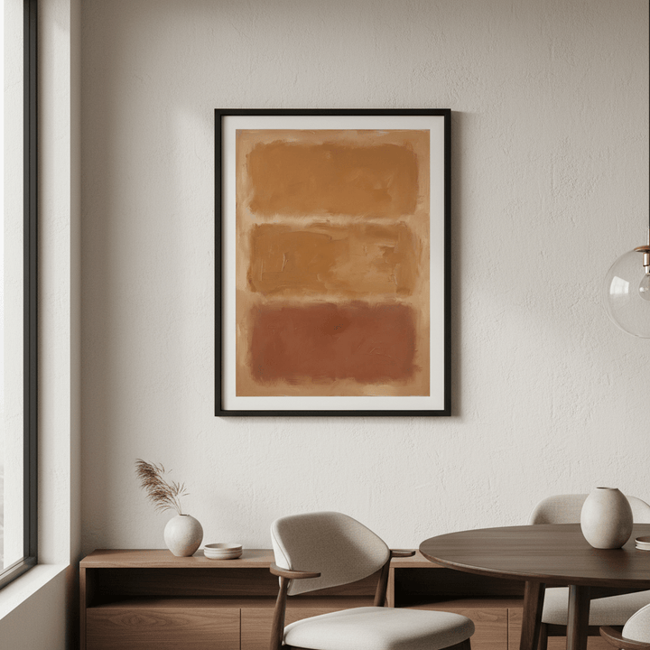 Brown Layers Mark Rothko Inspired Art wall - art - picture - poster