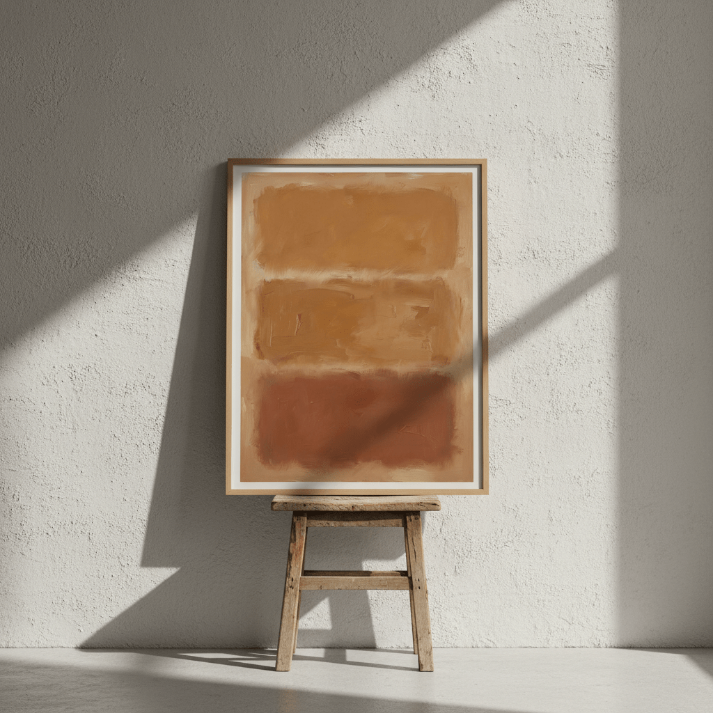 Brown Layers Mark Rothko Inspired Art wall - art - picture - poster