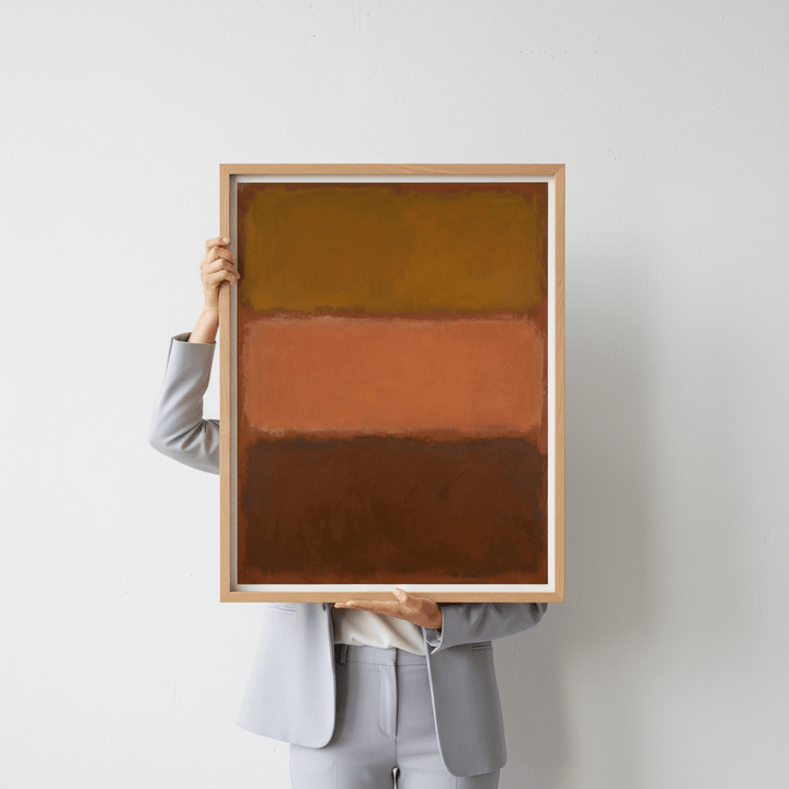Brown on Chocolate Mark Rothko Inspired Art wall - art - picture - poster