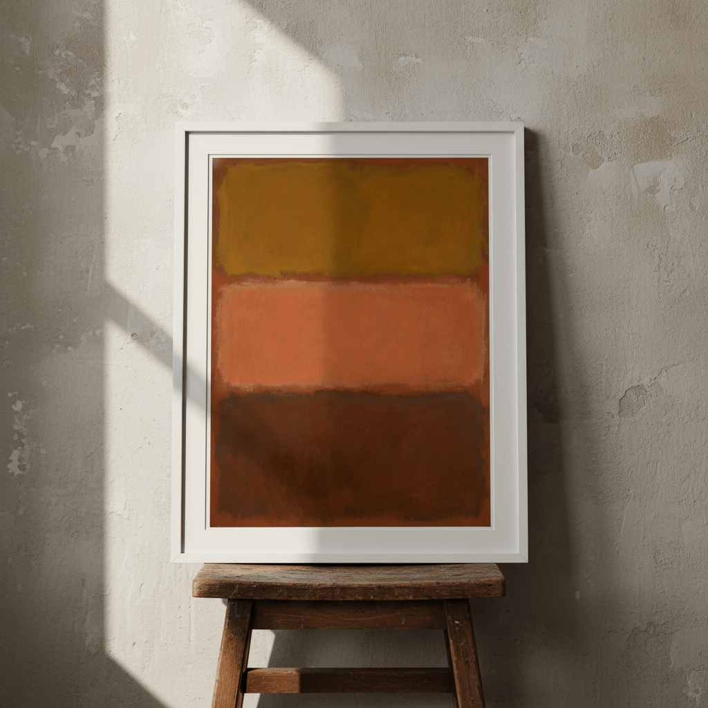 Brown on Chocolate Mark Rothko Inspired Art wall - art - picture - poster