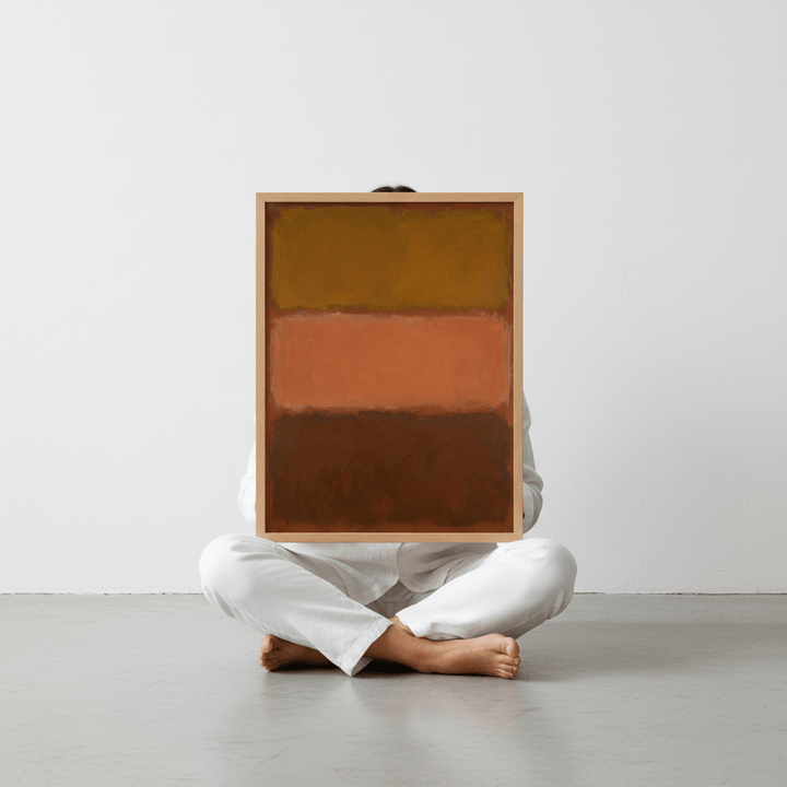 Brown on Chocolate Mark Rothko Inspired Art wall - art - picture - poster