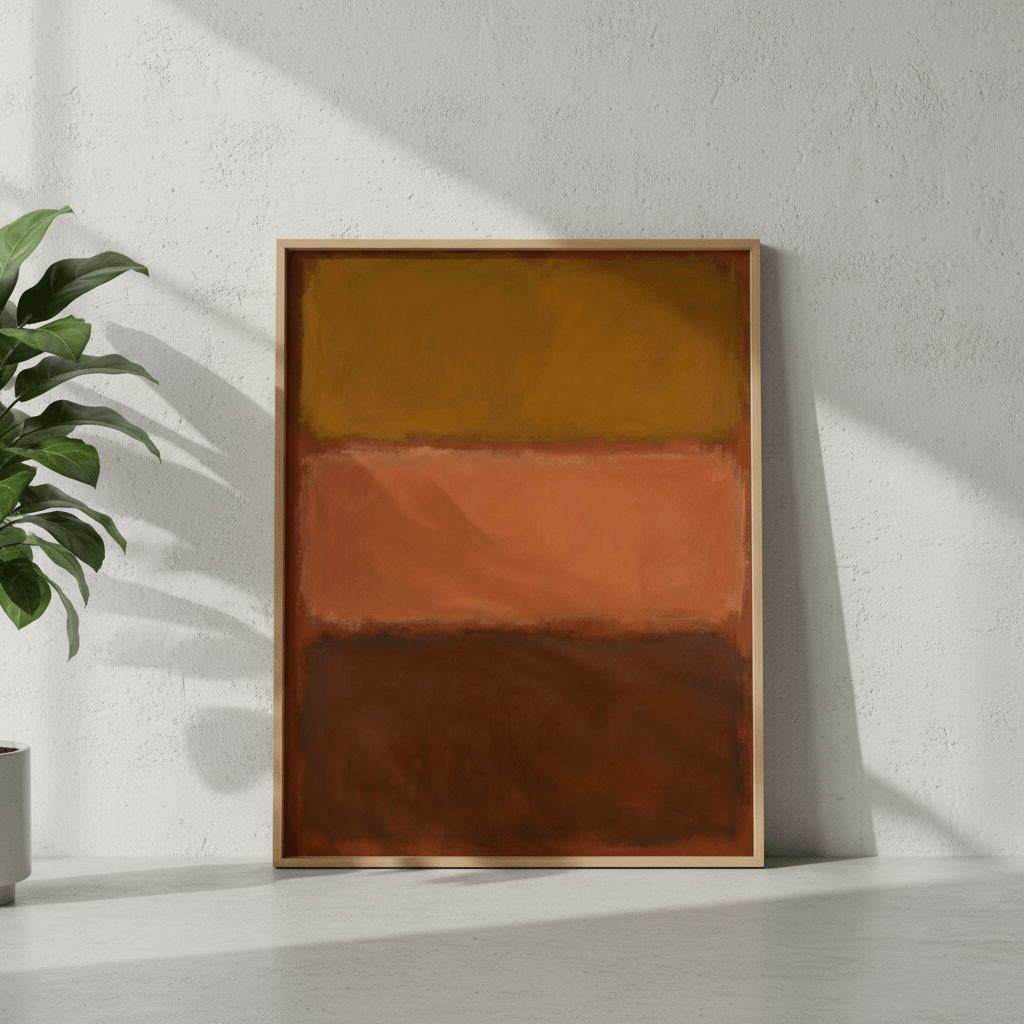 Brown on Chocolate Mark Rothko Inspired Art wall - art - picture - poster