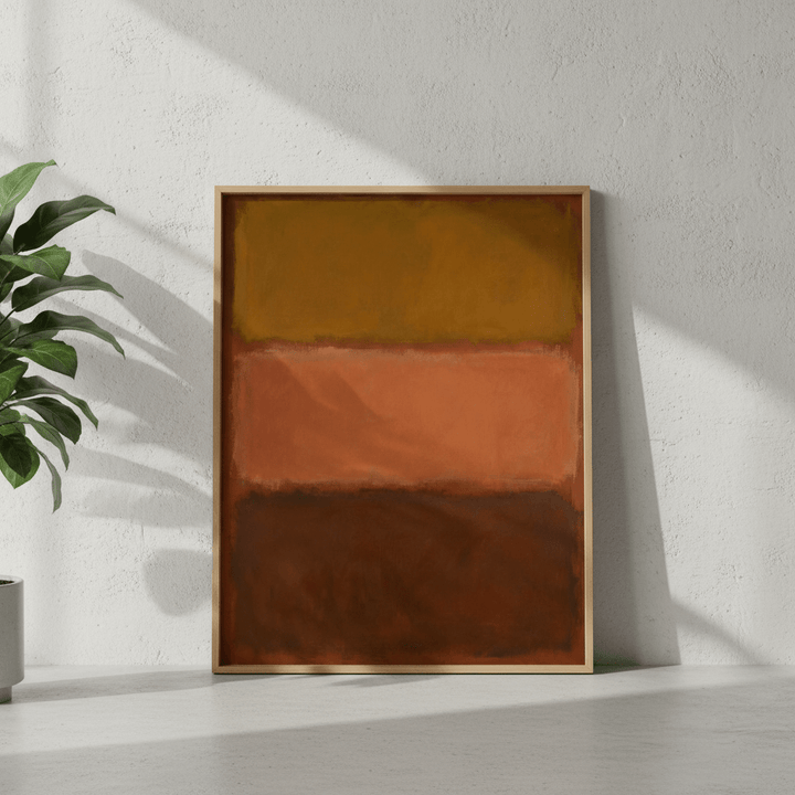 Brown on Chocolate Mark Rothko Inspired Art wall - art - picture - poster