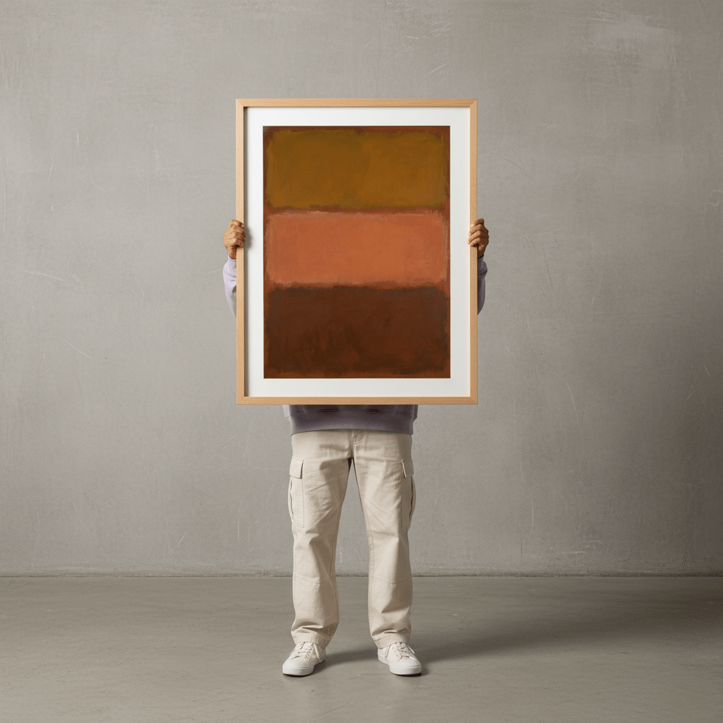 Brown on Chocolate Mark Rothko Inspired Art wall - art - picture - poster