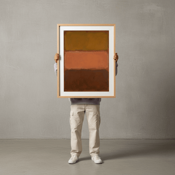 Brown on Chocolate Mark Rothko Inspired Art wall - art - picture - poster