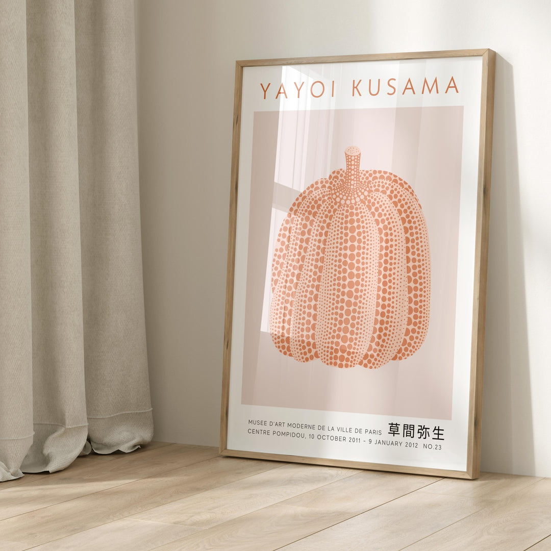 Brown Pumpkin Wall Prints by Yayoi Kusama - Style My Wall