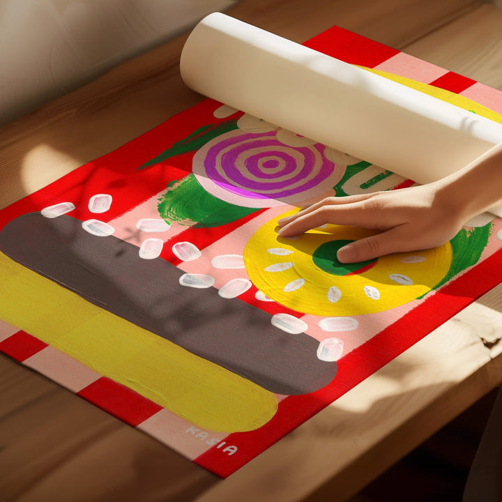 Burger Bonanza Set of 4 Illustrations by Kasia Sykus wall - art - picture - poster