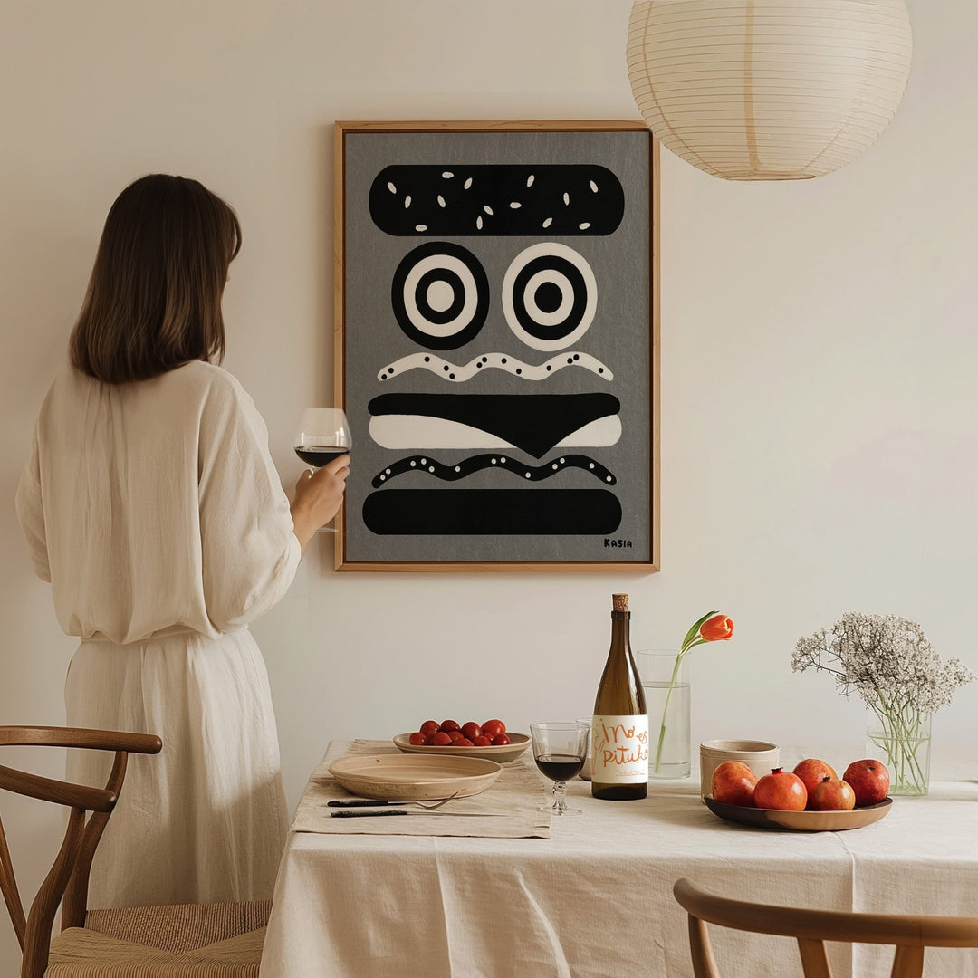 Burger for Dalmations by Kasia Sykus wall - art - picture - poster