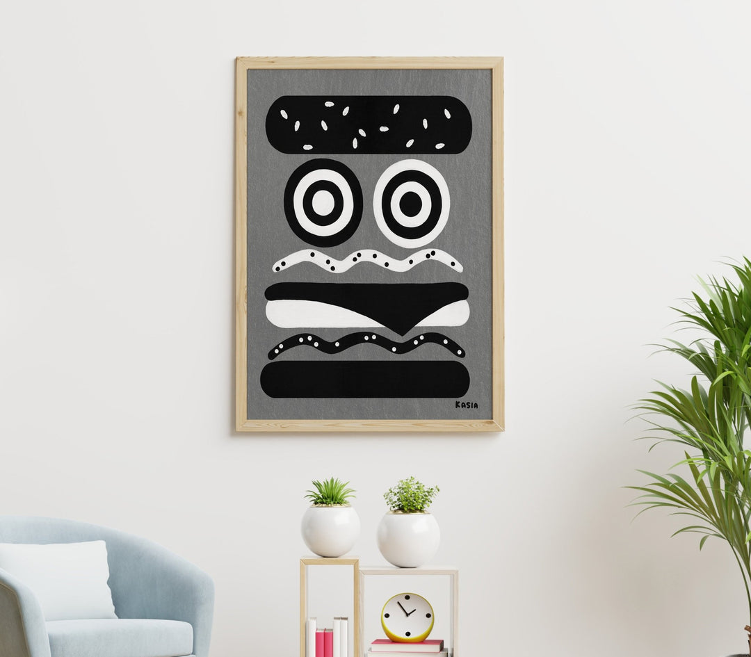 Burger for Dalmations by Kasia Sykus wall - art - picture - poster