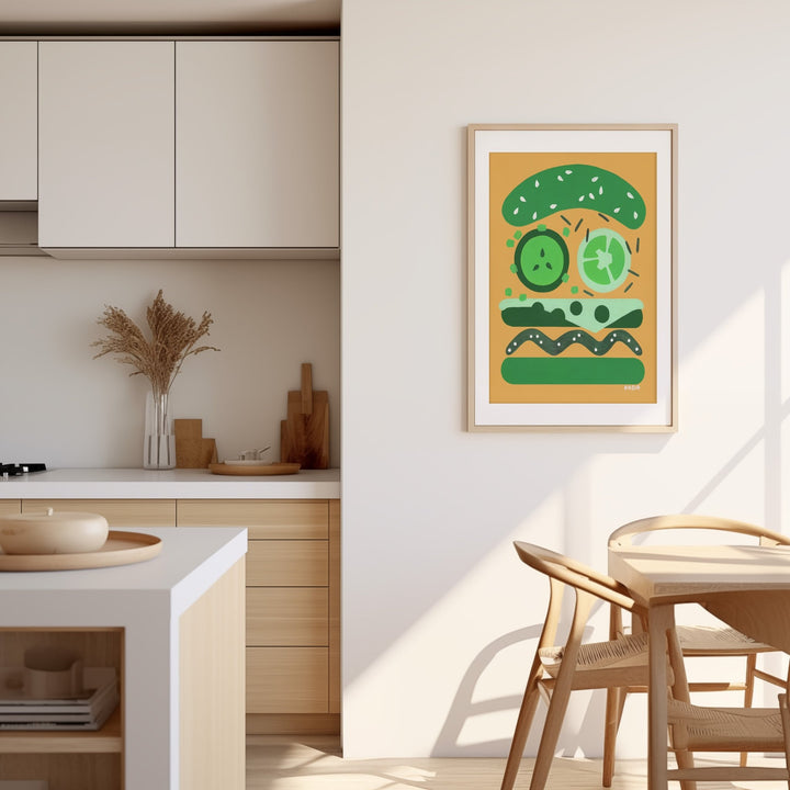 Burger for Oscar by Kasia Sykus wall - art - picture - poster