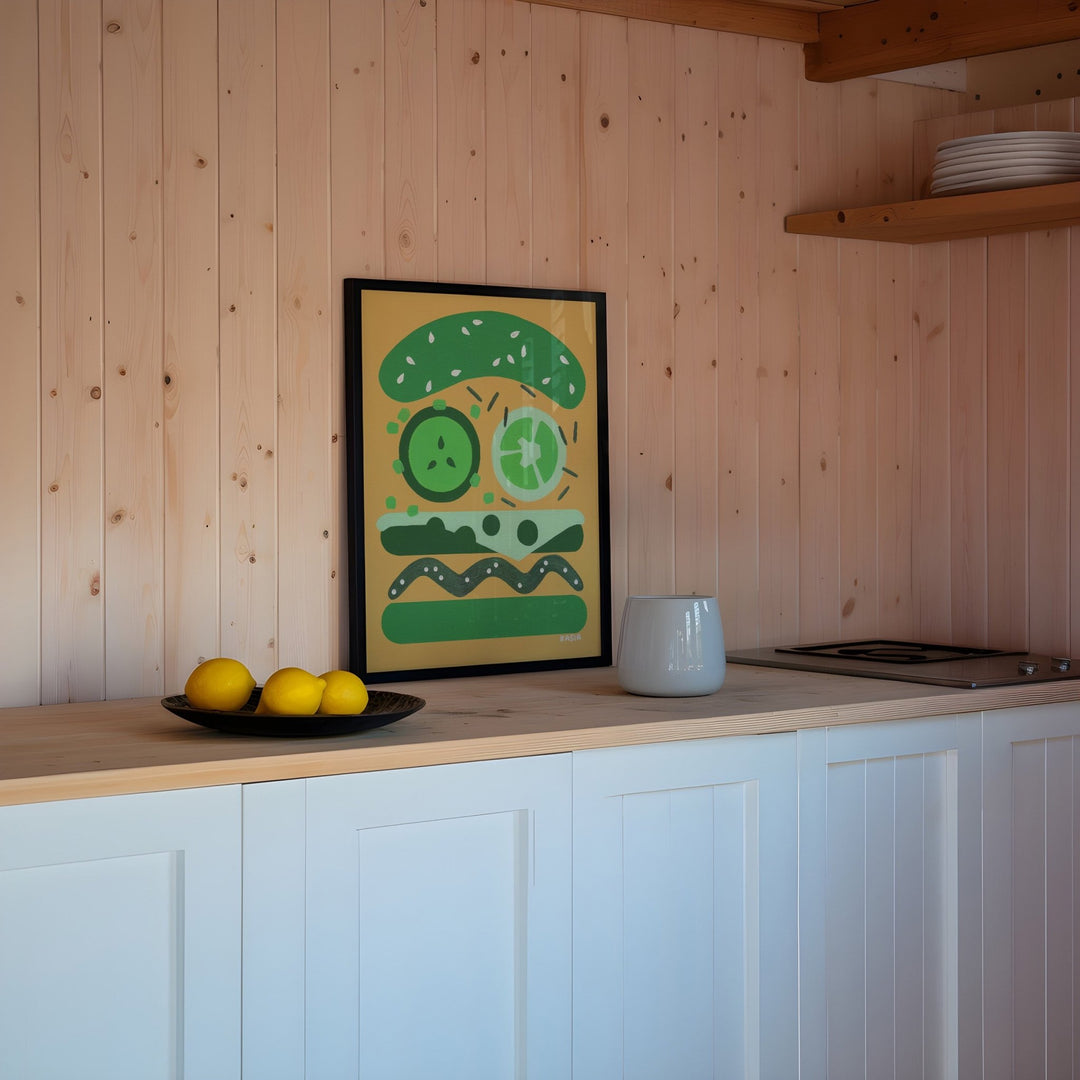 Burger for Oscar by Kasia Sykus wall - art - picture - poster