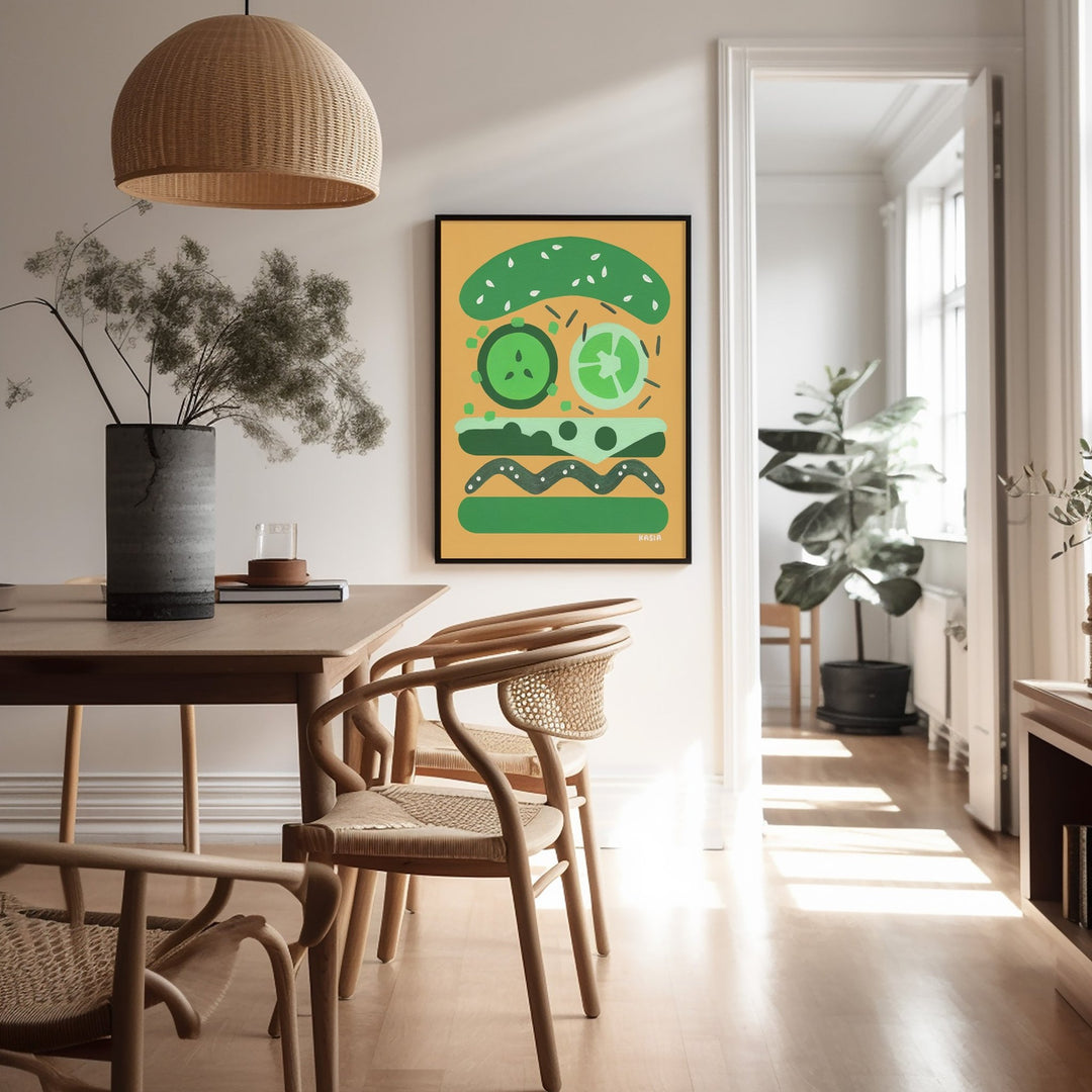 Burger for Oscar by Kasia Sykus wall - art - picture - poster