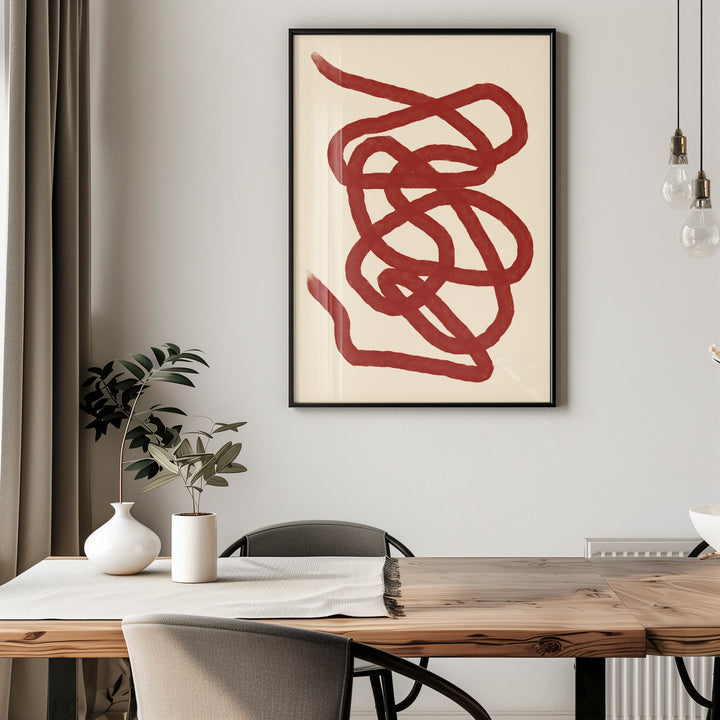 Burgundy Scribble by Maison Bootsy,livingroom,timber border