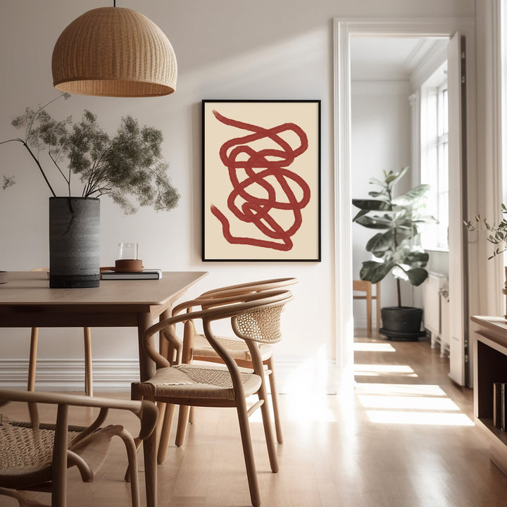 Burgundy Scribble by Maison Bootsy,livingroom,timber border