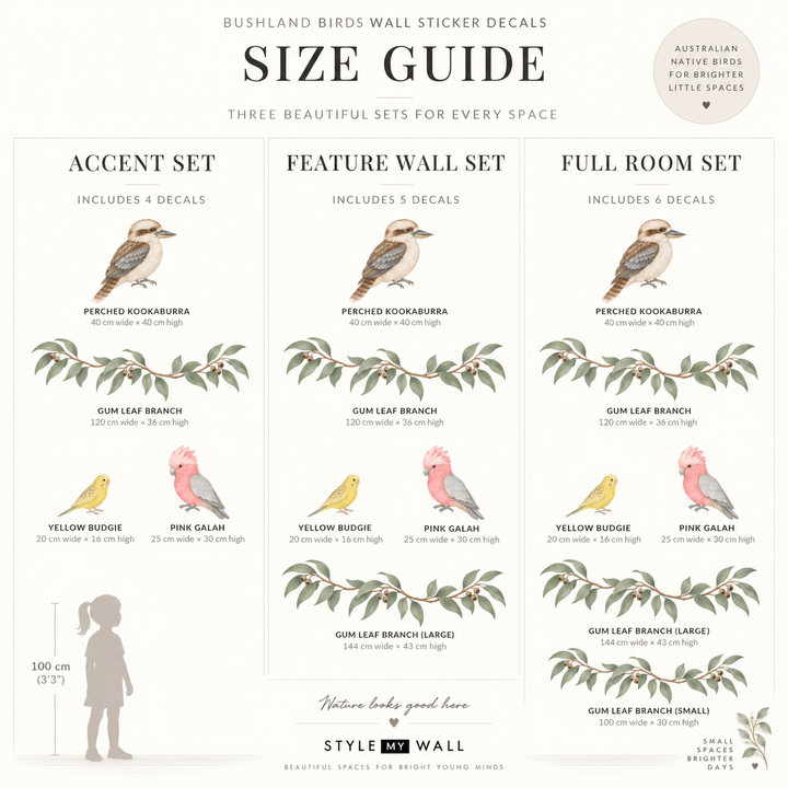 Bushland Birds Wall Sticker Decals wall-art-picture-poster