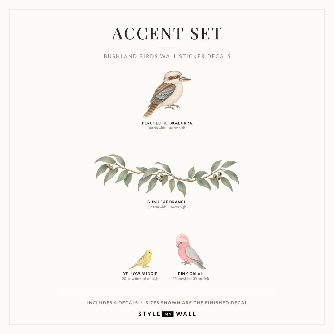 Bushland Birds Wall Sticker Decals wall-art-picture-poster