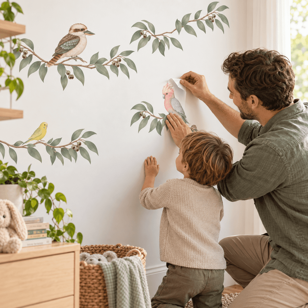 Bushland Birds Wall Sticker Decals wall-art-picture-poster