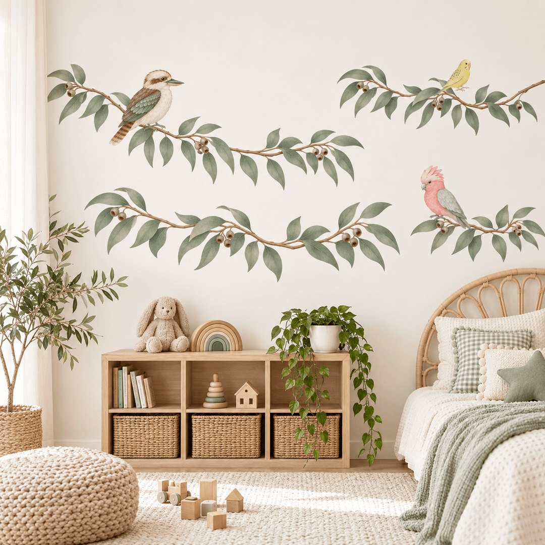 Bushland Birds Wall Sticker Decals wall-art-picture-poster