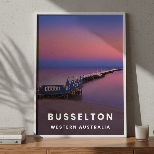 Busselton Jetty Travel Poster, Western Australia by L10