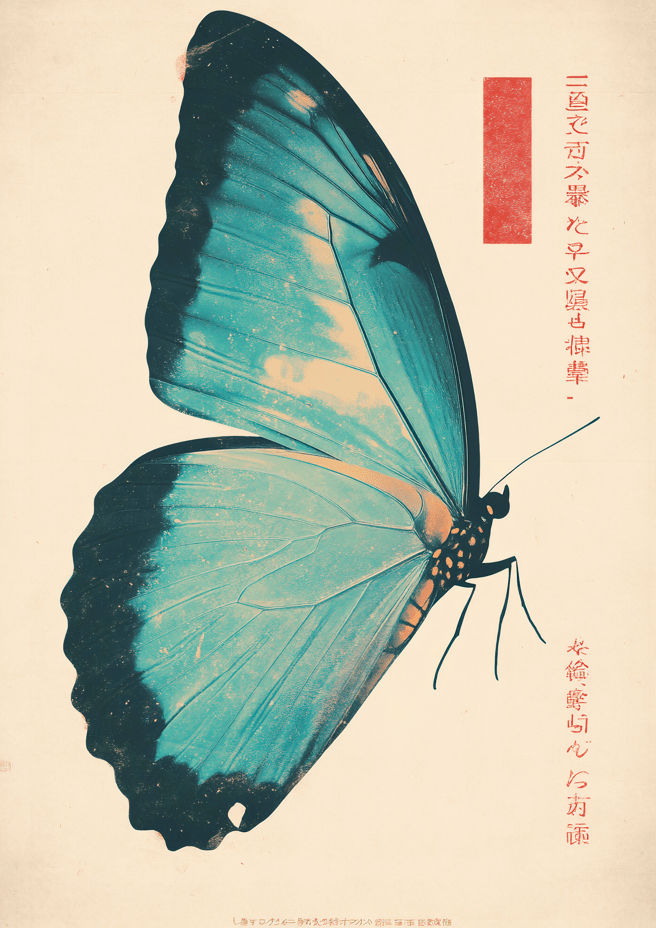 Butterfly Japanese Effect,frame