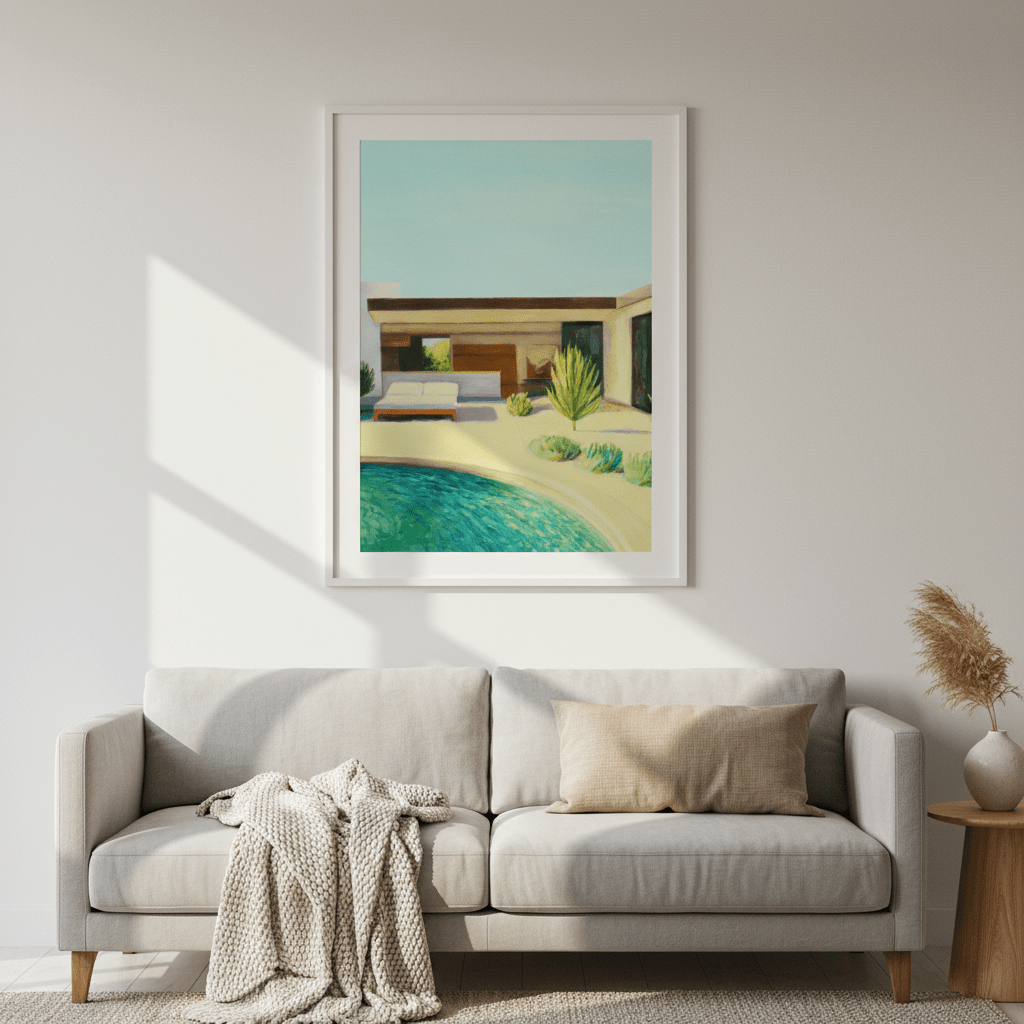 By the Pool, Tuesday by Ieva Baklane wall - art - picture - poster
