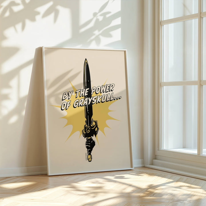 By the Power of Gray Skull He Man Masters of the Universe Print wall - art - picture - poster