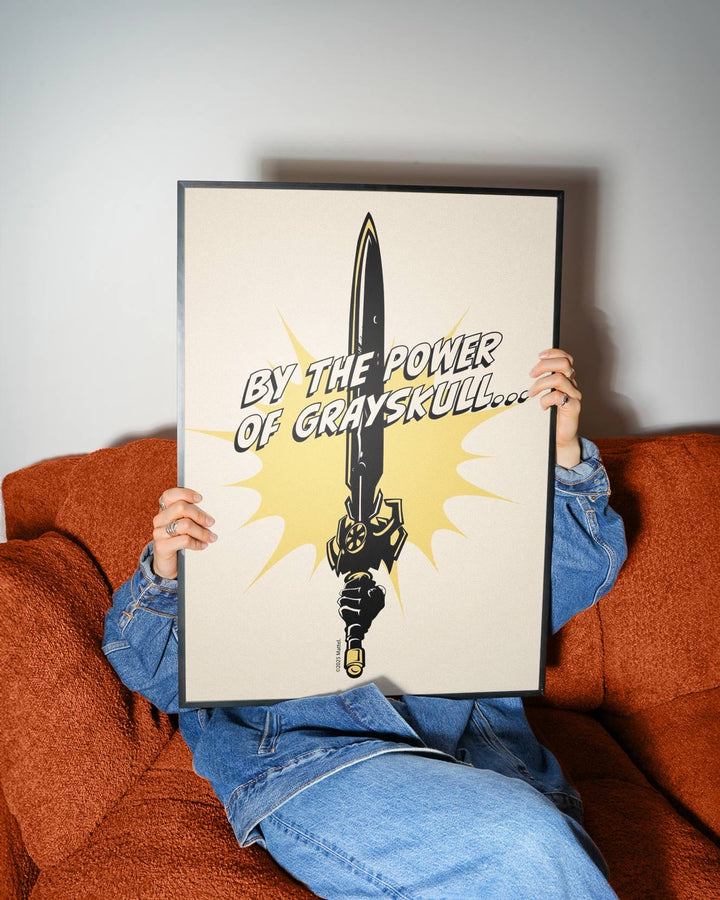 By the Power of Gray Skull He Man Masters of the Universe Print wall - art - picture - poster