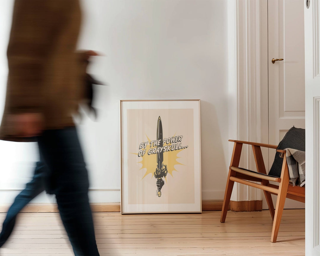 By the Power of Gray Skull He Man Masters of the Universe Print wall - art - picture - poster