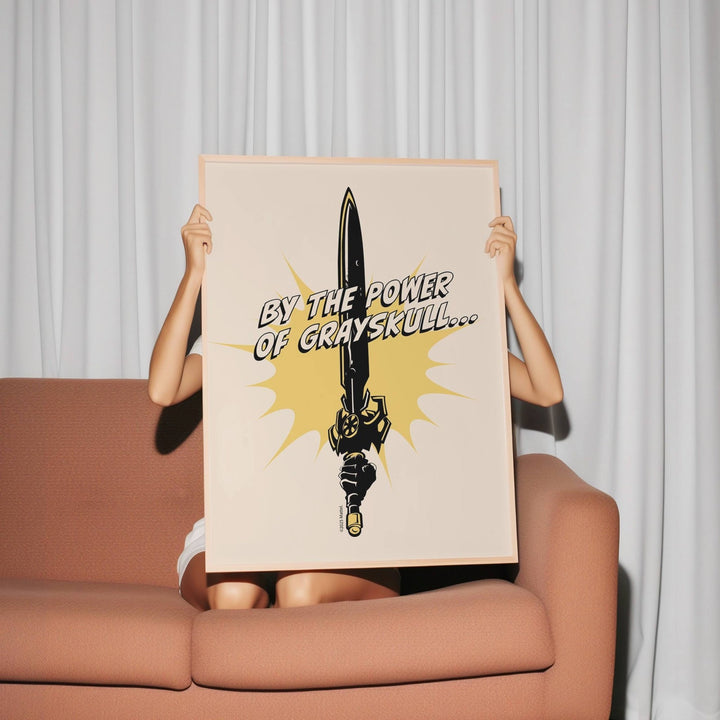 By the Power of Gray Skull He Man Masters of the Universe Print wall - art - picture - poster