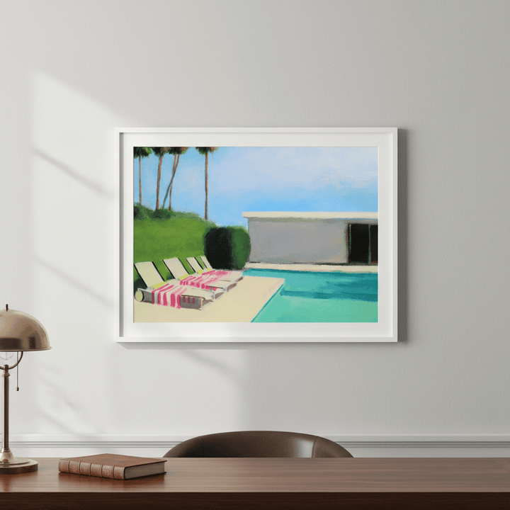 By the Swimming Pool by Ieva Baklane wall - art - picture - poster