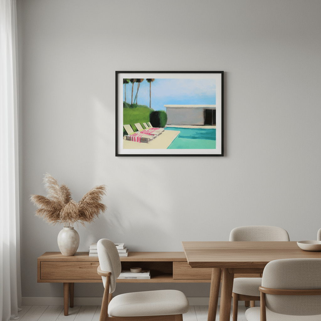 By the Swimming Pool by Ieva Baklane wall - art - picture - poster