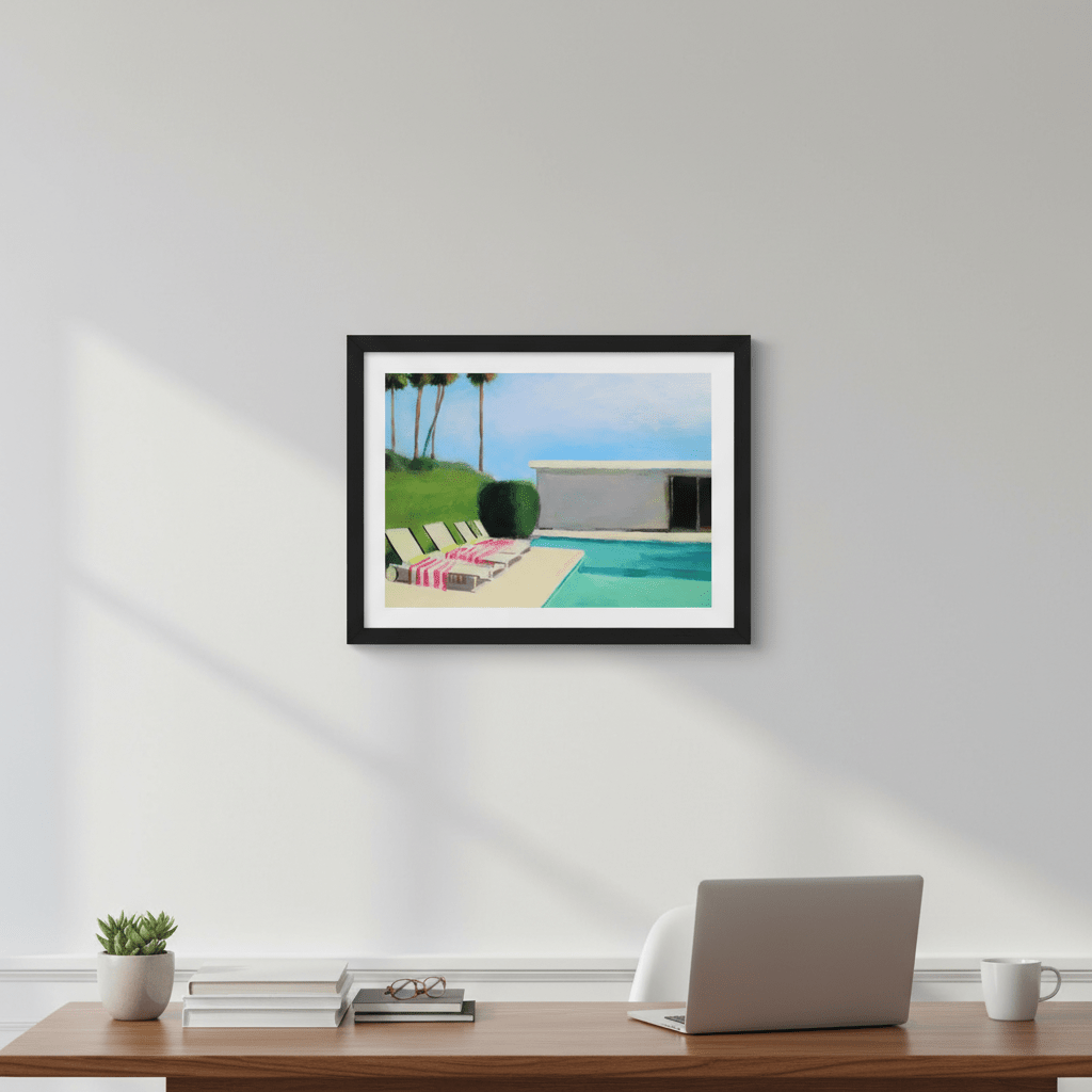 By the Swimming Pool by Ieva Baklane wall - art - picture - poster