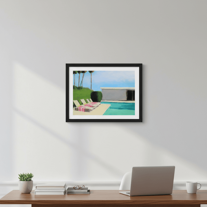 By the Swimming Pool by Ieva Baklane wall - art - picture - poster