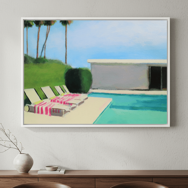 By the Swimming Pool by Ieva Baklane wall - art - picture - poster
