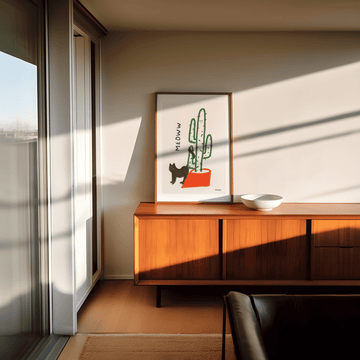Cactus Meow by Hayde Nizard wall - art - picture - poster